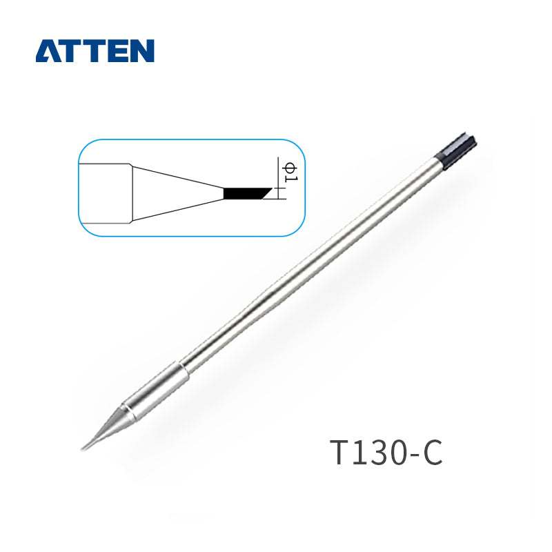 Other T130 Series Models: T130-K, SK, 2,0SK,&nbsp;
T130-SI, 0,1SI, 0.3SI, 0,2SI, 0,5I, 1,0I, 0,1IS, 0,3IS, 0,5IS,&nbsp;
T130-1,2C, 2,4C, 3,2C, 4,6C, 1,6D, 2,4D, 3,2D, 4,6D.

Compatible with GT6200 (130W), GT6150 (130W) station and GT-Y130 soldering irons.