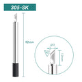 Total length: 92 mm
Head diameter: 3 mm
Compatible for: QUICK 303D Soldering Station.
Other QUICK 305 Models: 305-B, 305-2B, 305-LB, , 305-1C, 305-2C, 305-3C, 305-4C, 305-5C, 305-0.8D, 305-1.2D, 305-1.6D, 305-2.4D, 305-3.2D, 305-I, 305-K, 305-LK, 305-SK.


If you need any other model products, please kindly contact us.