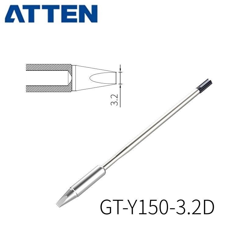 Other T150 Series Models: T150-K, B, 3,2D, 4,6D, 6,5D, 3C, 5C, 6,5C.
Compatible with GT6200 (150W) station and GT-Y150 soldering irons.