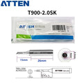 Total length: 41 mm

Outer diameter shaft: 6,5 mm
Inner diameter shaft: 4.0mm
Other T900 Series Models: T900-K, SK, 1,6K, 2,0SK,
T900-B, LB, I, SI,0.2SI, SB, IS, 0.2IS, 0.5IS
T900-0,5C, 0,8C, 1C, 2C, 3C, 4C,&nbsp;
T900-0,8D, 1,2D, 1,6D, 2,4D, 3,2D,
T900 Series soldering tips compatible with AT937/937A/938D/980E/989/989D/939, AT8586, AT8502D, SA-50/ST-2090D, ST-60, ST-80, ST-965, ST-2065D, ST-8865.