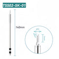 Shape: Knife Tip, 3.0MM/45DEG X 7MM.
Total length: 140mm
Outer diameter: 5.0mm
Compatible for: QUICK TS1200/TS1200A/TS1200D Soldering Station.
Other QUICK TSS02 Tips Model: TSS02-B, TSS02-2B, TSS02-0.8C, TSS02-1C, TSS02-2C, TSS02-3C, TSS02-4C, TSS02-0.8D, TSS02-1.2D, TSS02-1.6D, TSS02-2.4D, TSS02-3.2D, TSS02-4.2D, TSS02-J-01, TSS02B-I-02, TSS02-K, TSS02-SK, TSS02B-J-02, TSS02B-SK-02.


If you need any other model products, please kindly contact us.