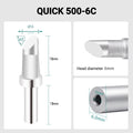 Total length: 40.0mm
Head diameter: 6.0mm
Inner diameter: 2.0mm
Outer diameter: 6.0mm
Compatible for: QUICK 205, 205H＋, 2300, 3205, 376D-150 Soldering Station.
Other QUICK 500 Models: 500-B-01, 500-2B, 500-4DK, 500-3.5D, 500-5D, 500-6D, 500-8D, 500-2C, 500-3C, 500-4C, 500-5C, 500-8C, 500-B, 500-K, 500-SK, 500-2.5D, 500-4.2D.
If you need any other model products, please kindly contact us.