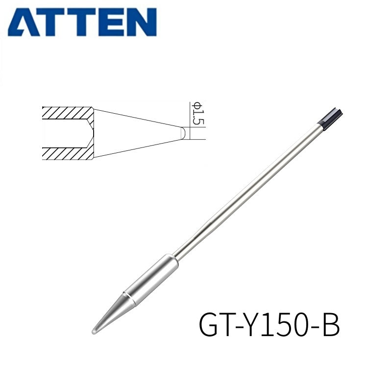 Other T150 Series Models: T150-K, B, 3,2D, 4,6D, 6,5D, 3C, 5C, 6,5C.
Compatible with GT6200 (150W) station and GT-Y150 soldering irons.