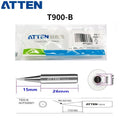 Total length: 41 mm

Outer diameter shaft: 6,5 mm
Inner diameter shaft: 4.0mm
Other T900 Series Models: T900-K, SK, 1,6K, 2,0SK,
T900-B, LB, I, SI,0.2SI, SB, IS, 0.2IS, 0.5IS
T900-0,5C, 0,8C, 1C, 2C, 3C, 4C,&nbsp;
T900-0,8D, 1,2D, 1,6D, 2,4D, 3,2D,
T900 Series soldering tips compatible with AT937/937A/938D/980E/989/989D/939, AT8586, AT8502D, SA-50/ST-2090D, ST-60, ST-80, ST-965, ST-2065D, ST-8865.