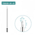 Shape: Knife Tip, 3.0MM/45DEG X 14MM.
Total length: 142mm
Outer diameter: 5.0mm
Compatible for: QUICK TS1200/TS1200A/TS1200D Soldering Station.
Other QUICK TSS02 Tips Model: TSS02-B, TSS02-2B, TSS02-0.8C, TSS02-1C, TSS02-2C, TSS02-3C, TSS02-4C, TSS02-0.8D, TSS02-1.2D, TSS02-1.6D, TSS02-2.4D, TSS02-3.2D, TSS02-4.2D, TSS02-J-01, TSS02B-I-02, TSS02-K, TSS02-SK, TSS02B-J-02, TSS02-SK-01.


If you need any other model products, please kindly contact us.