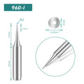 Shape: Conical Tip, R0.2 X 17MM.
Total length: 42mm
Inner diameter: 4.0mm
Outer diameter: 6.5mm
Compatible for: QUICK TS1100/236/936/936A/936C/967/969/969A/375A+/375B+/3104/707/708/709&nbsp;Soldering Station.
Other QUICK 960 Tips Model: 960-B, 960-2B, 960-0.8C, 960-1C, 960-2C, 960-3C, 960-4C, 960-0.8D, 960-1.2D, 960-1.6D, 960-2.4D, 960-3.2D, 960-J, 960-LB, 960-LI, 960-K, 960-SK.


If you need any other model products, please kindly contact us.