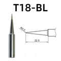 Shape: Conical Tip, R0.2 X 22.5MM.

Applicable models: FX-888D, FX-600, FX-888, FX-889, FX-701, FX-702 soldering station.

It is compatible with FX-8801, FX-8802, FX-8803 soldering handle.
Other models: T18-C4, T18-CF4, T18-S6, T18-DL12, T18-S9, T18-DL32, T18-DL2, T18-C08, T18-D08, T18-C5, T18-SB, T18-C05, T18-S3, T18-S4, T18-CSF25, T18-D32, T18-D24, T18-BR02, T18-D16, T18-C3, T18-I, T18-B, T18-K.

If you need any other model products, please kindly contact us.