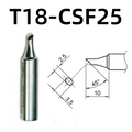 Shape: Bevel Tip, 2.5MM/45DEG X 10MM.

Applicable models: FX-888D, FX-600, FX-888, FX-889, FX-701, FX-702 soldering station.

It is compatible with FX-8801, FX-8802, FX-8803 soldering handle.
Other models: T18-C4, T18-CF4, T18-S6, T18-DL12, T18-S9, T18-DL32, T18-DL2, T18-C08, T18-D08, T18-C5, T18-SB, T18-C05, T18-S3, T18-S4, T18-D32, T18-BL, T18-D24, T18-BR02, T18-D16, T18-C3, T18-I, T18-B, T18-K.

If you need any other model products, please kindly contact us.
