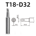 Shape: Chisel Tip, 3.2 X 14.5MM.

Applicable models: FX-888D, FX-600, FX-888, FX-889, FX-701, FX-702 soldering station.

It is compatible with FX-8801, FX-8802, FX-8803 soldering handle.
Other models: T18-C4, T18-CF4, T18-S6, T18-DL12, T18-S9, T18-DL32, T18-DL2, T18-C08, T18-D08, T18-C5, T18-SB, T18-C05, T18-S3, T18-S4, T18-CSF25, T18-BL, T18-D24, T18-BR02, T18-D16, T18-C3, T18-I, T18-B, T18-K.
