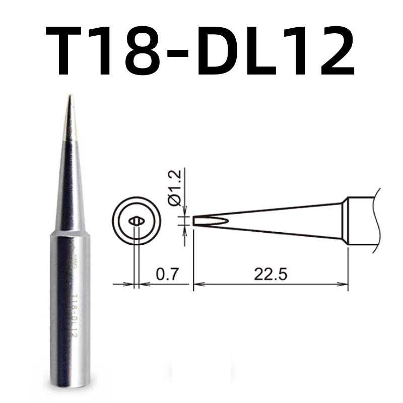 T18-DL12 Soldering Iron Tip for Hakko