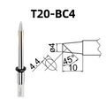Shape: Bevel Tip, 4MM/45DEG X 10MM.
Applicable models: Hakko FX-838, FX-8301 soldering station.

Other models: T20-K, T20-KU, T20-D6, T20-D24, T20-D32, T20-J02, T20-B2, T20-BL, T20-BC2, T20-BCF2, T20-BC3, T20-BCF3, T20-BCF4, T20-BL2, T20-BL3, T20-C5, T20-C6.

If you need any other model products, please kindly contact us.&nbsp;