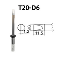 Shape: 6D Chisel Tip, 6 X 11.5MM.
Applicable models: Hakko FX-838, FX-8301 soldering station.

Other models: T20-K, T20-KU, T20-D16, T20-D24, T20-D32, T20-J02, T20-B2, T20-BL, T20-BC2, T20-BCF2, T20-BC3, T20-BCF3, T20-BC4, T20-BCF4, T20-BL2, T20-BL3, T20-C5, T20-C6.

If you need any other model products, please kindly contact us.&nbsp;